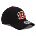 Men's Cincinnati Bengals New Era Team Classic 39THIRTY Flex Black Hat 1706644